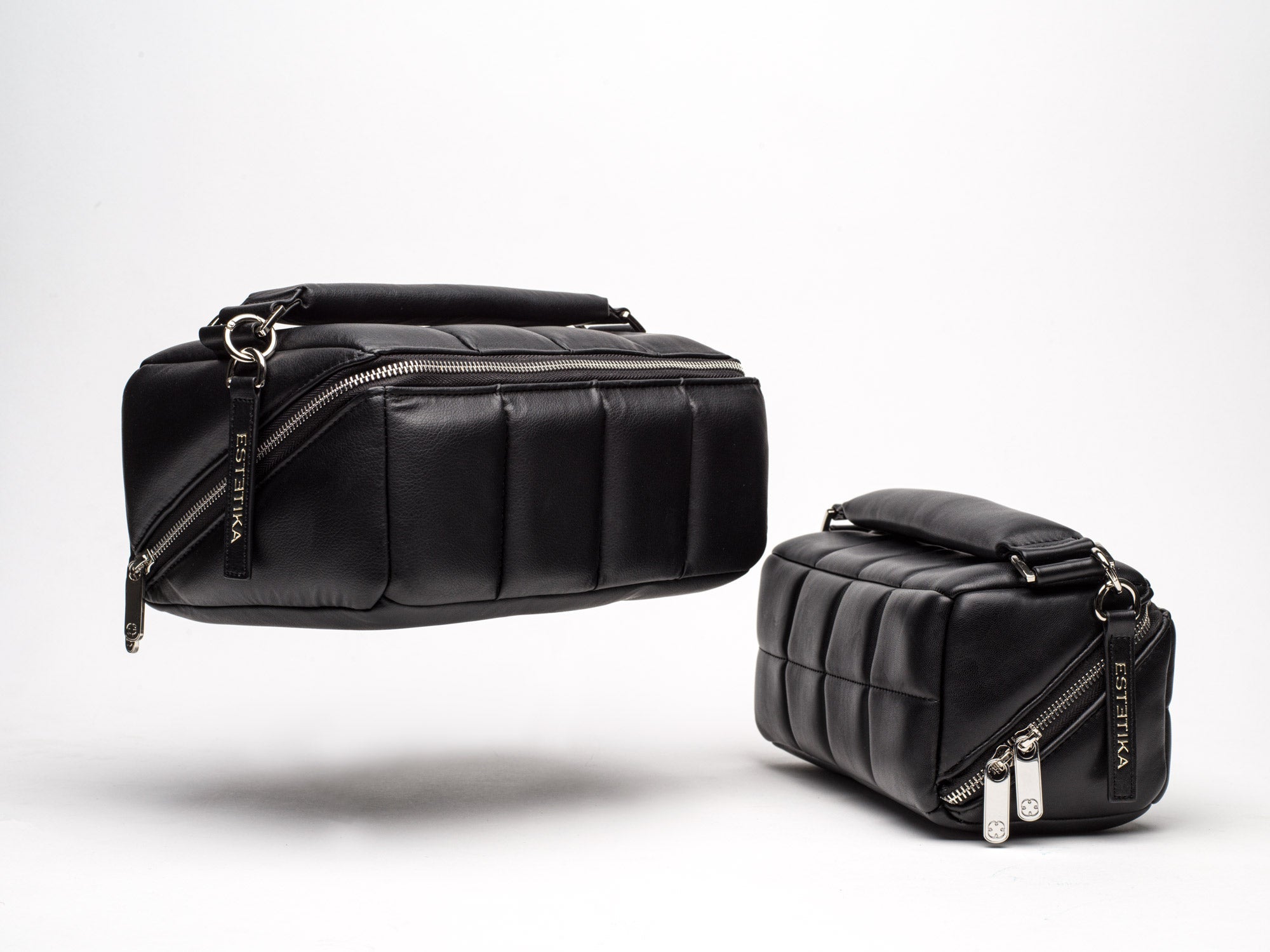 Black Quilted Makeup Bags – Luxury Vegan Designer Cosmetic & Travel Cases