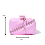 Pink Quilted Large Makeup Bag. Luxury Vegan Beauty Case, The BIGEE - ESTETIKA