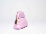 Pink Minee Cosmetic Pouch Small - Luxury vegan leather flat-lay makeup bag by Estetika. Designed in Australia for premium travel and organization.