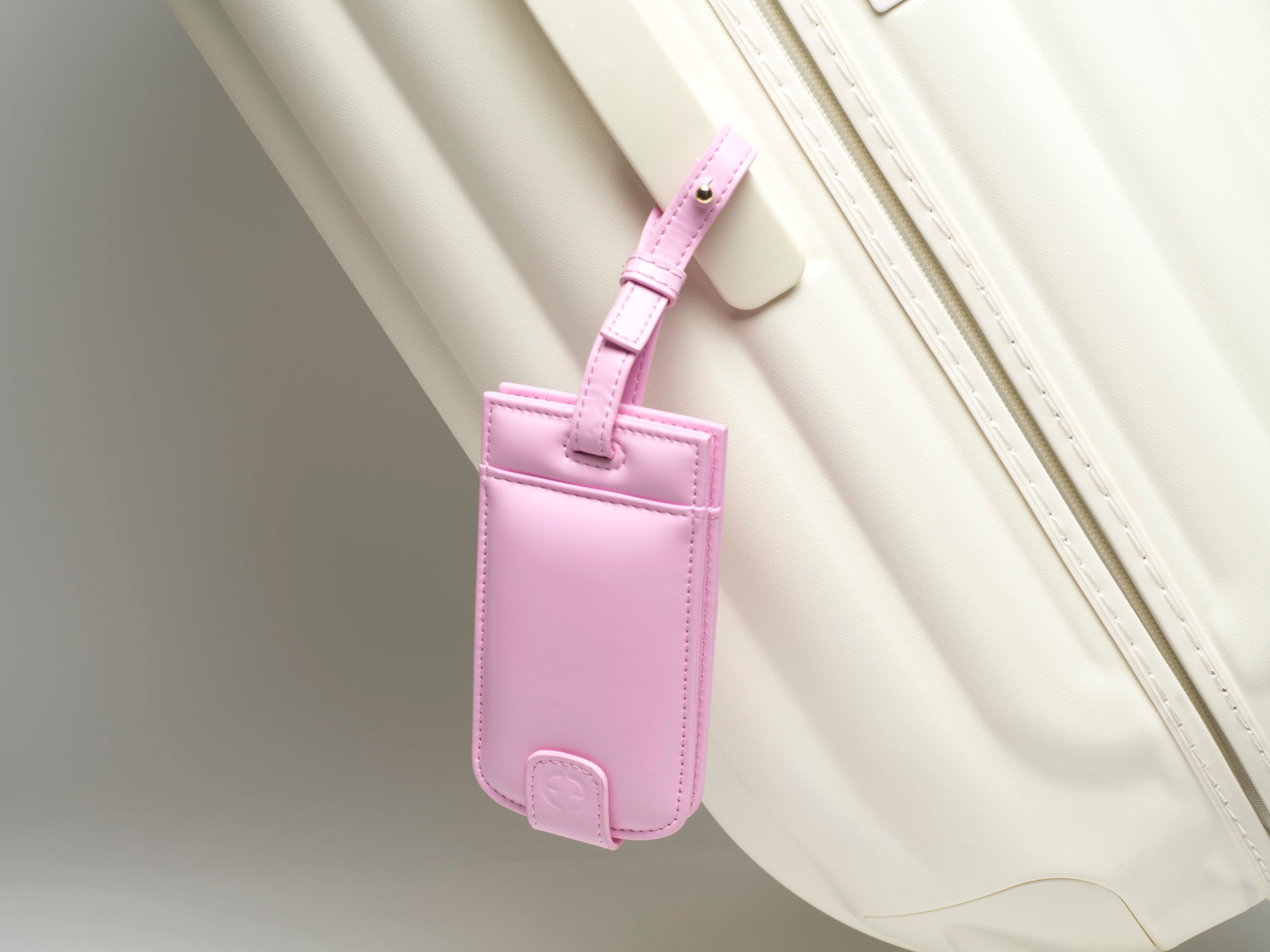 Pink Luggage Travel Tag