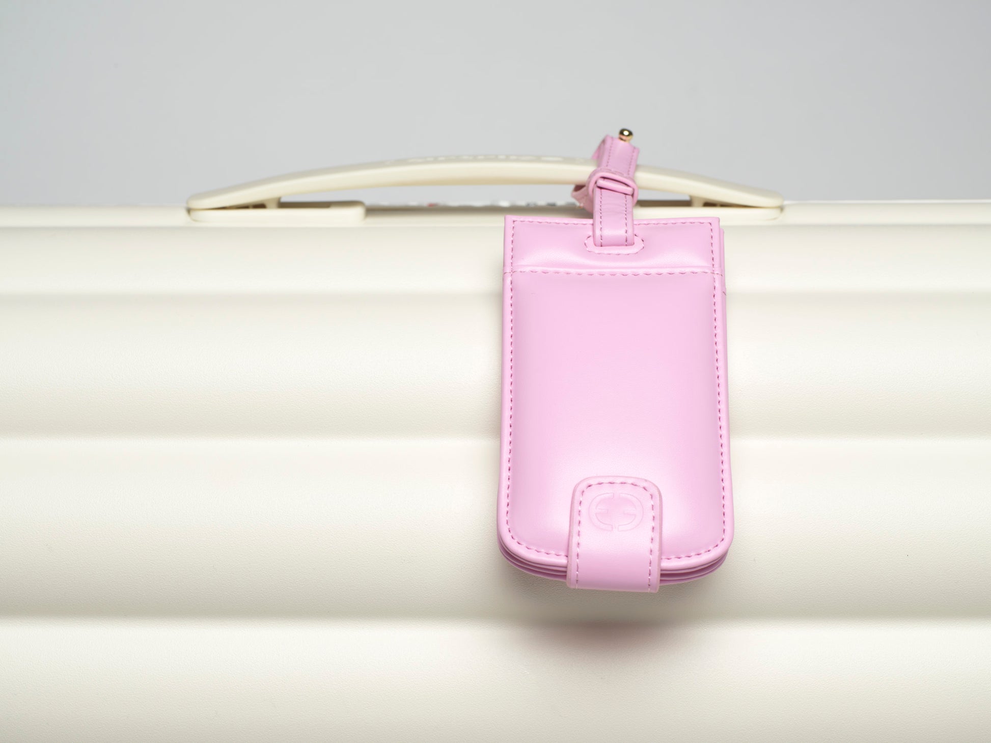 Pink Luggage Travel Tag