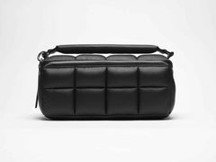 Black HOMEE Medium Makeup Bag - Designer Cosmetic Case - ESTETIKA