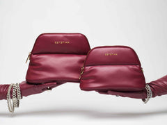 Burgundy MINEE Medium Cosmetic Pouch - ESTETIKA