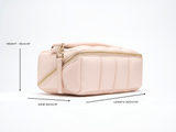 Blush Pink Makeup Bag - The BIGEE Vegan Travel Beauty Case
