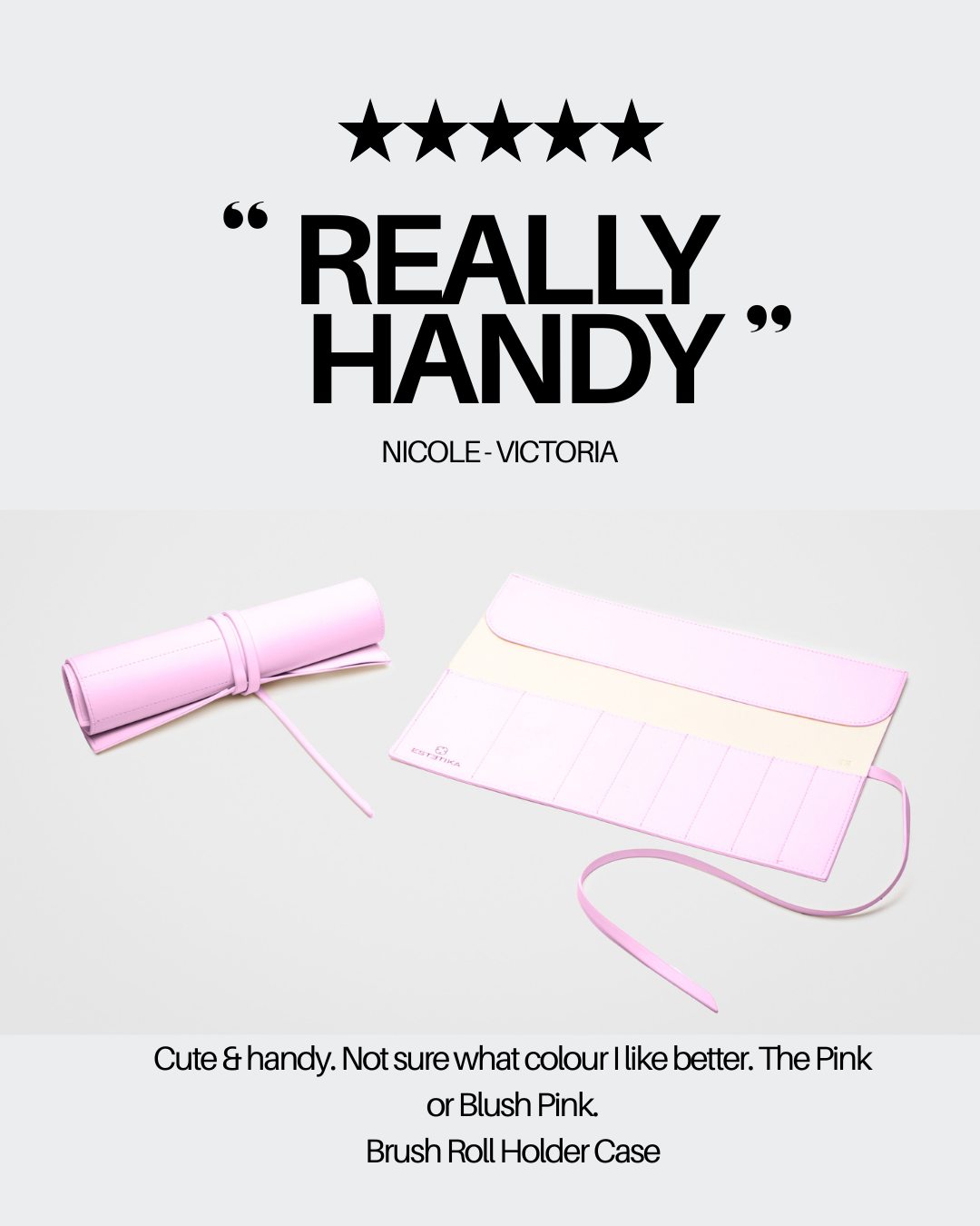 Makeup Brush Roll Holder - ESTETIKA