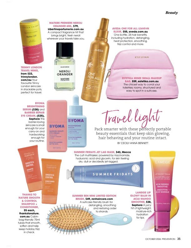 MINEE Small Makeup Bag - Pink - ESTETIKA