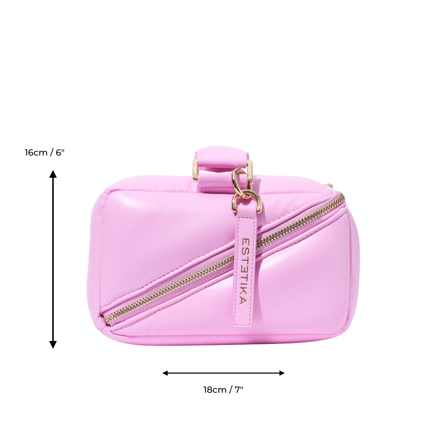 Pink BIGEE Large Beauty Travel Case - ESTETIKA