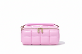 pink quilted makeup bag and case by estetika