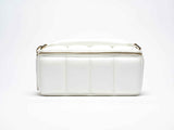 White BIGEE Large Makeup Bag - Designer Cosmetic Case - ESTETIKA