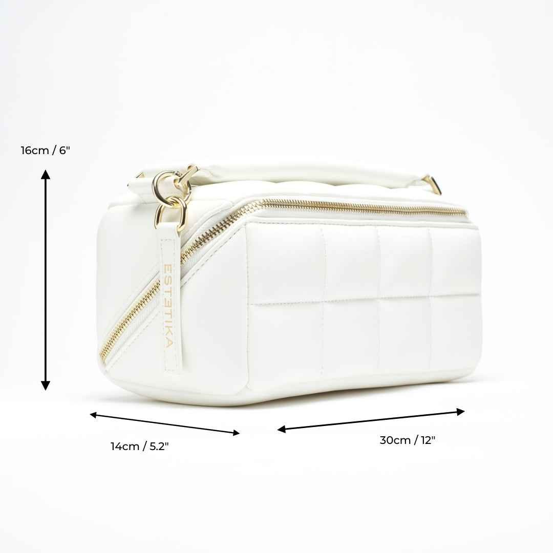 White Makeup Bag Bundle - HOMEE + BIGEE - ESTETIKA