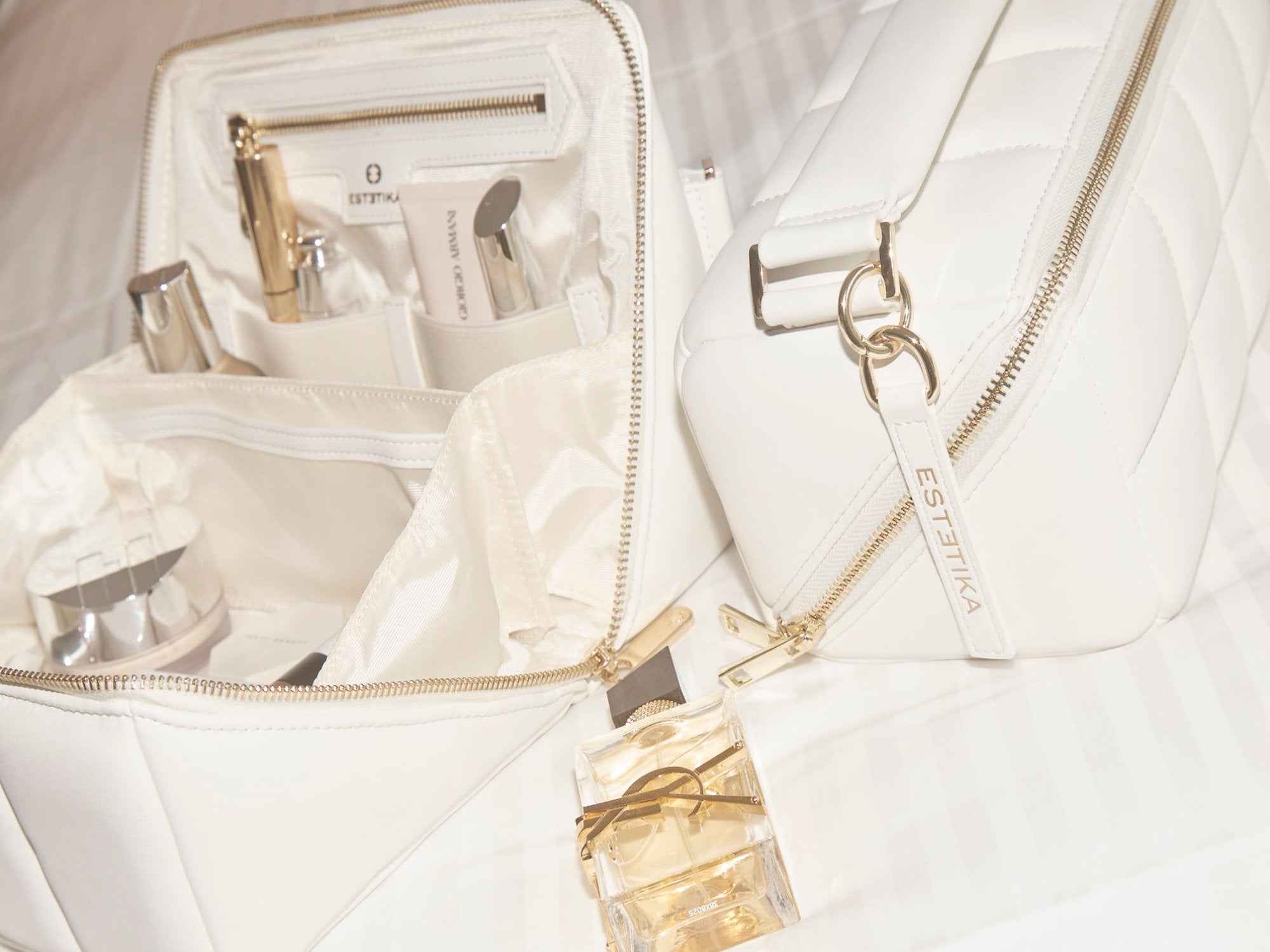 White Makeup Bag Bundle - HOMEE + BIGEE - ESTETIKA