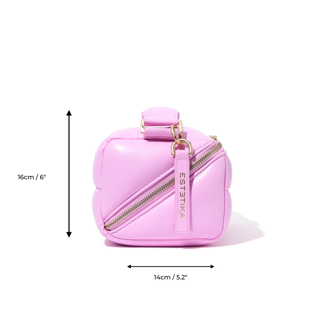 Pink Makeup Bag. Luxury Vegan Cosmetic Case. The HOMEE