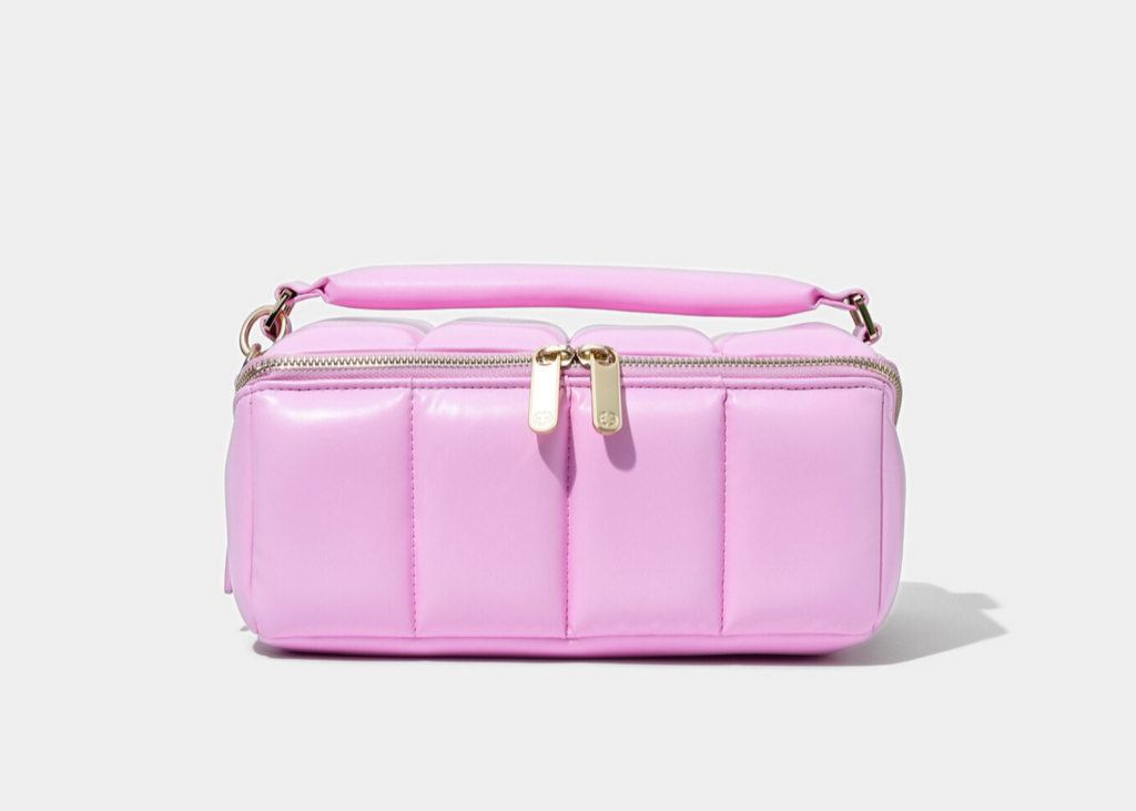 Pink Makeup Bag - Designer Large Vegan Luxury Cosmetic Case - The BIGEE