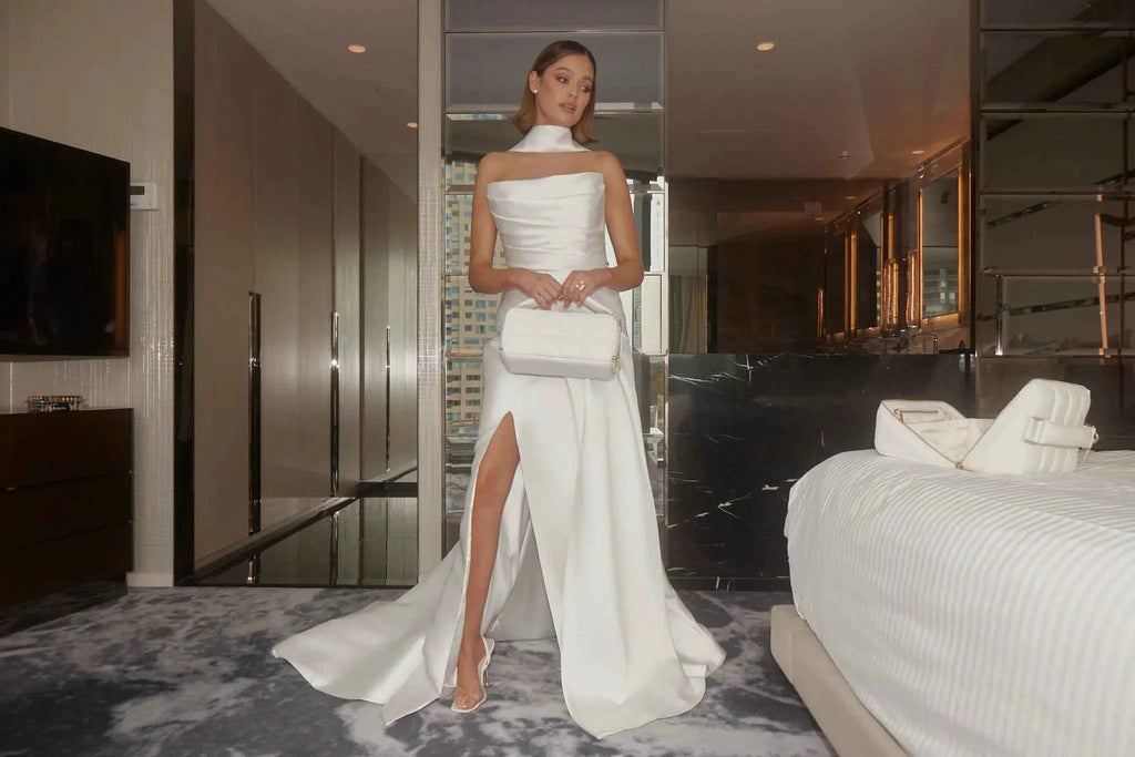 White Quilted Makeup Bag - The Perfect Vegan Cosmetic Case by HOMEE