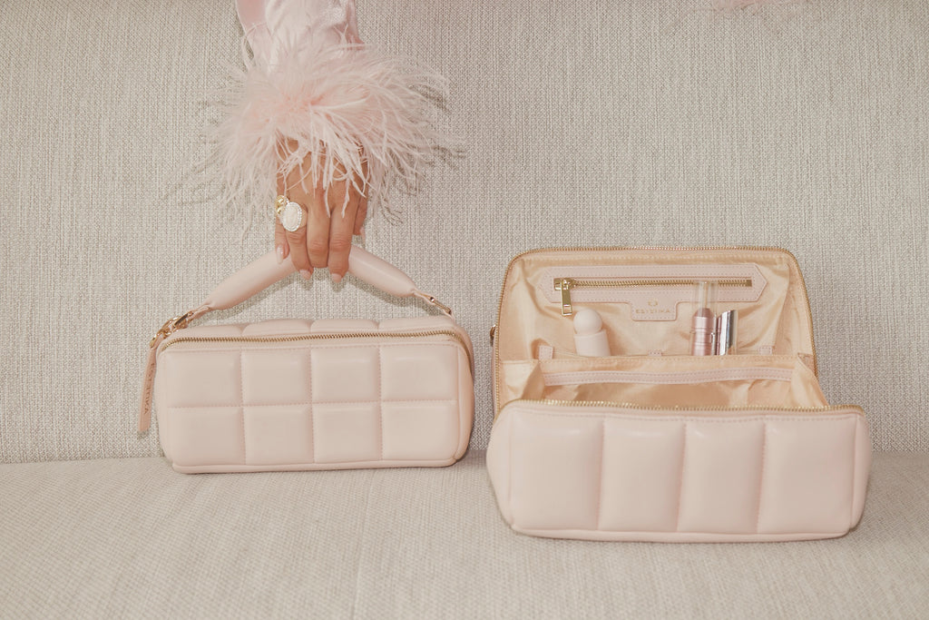 Blush Pink Makeup Bag & Large Travel Beauty Case - The BIGEE