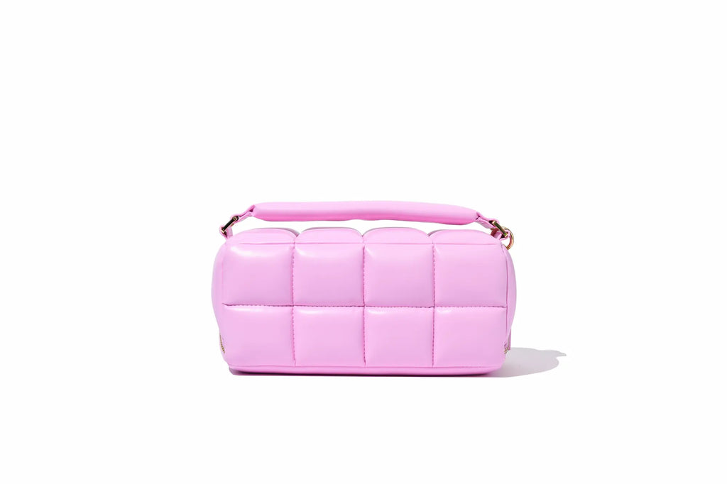 Pink Quilted Makeup Bag. Luxury Vegan Cosmetic Case, The HOMEE - ESTETIKA