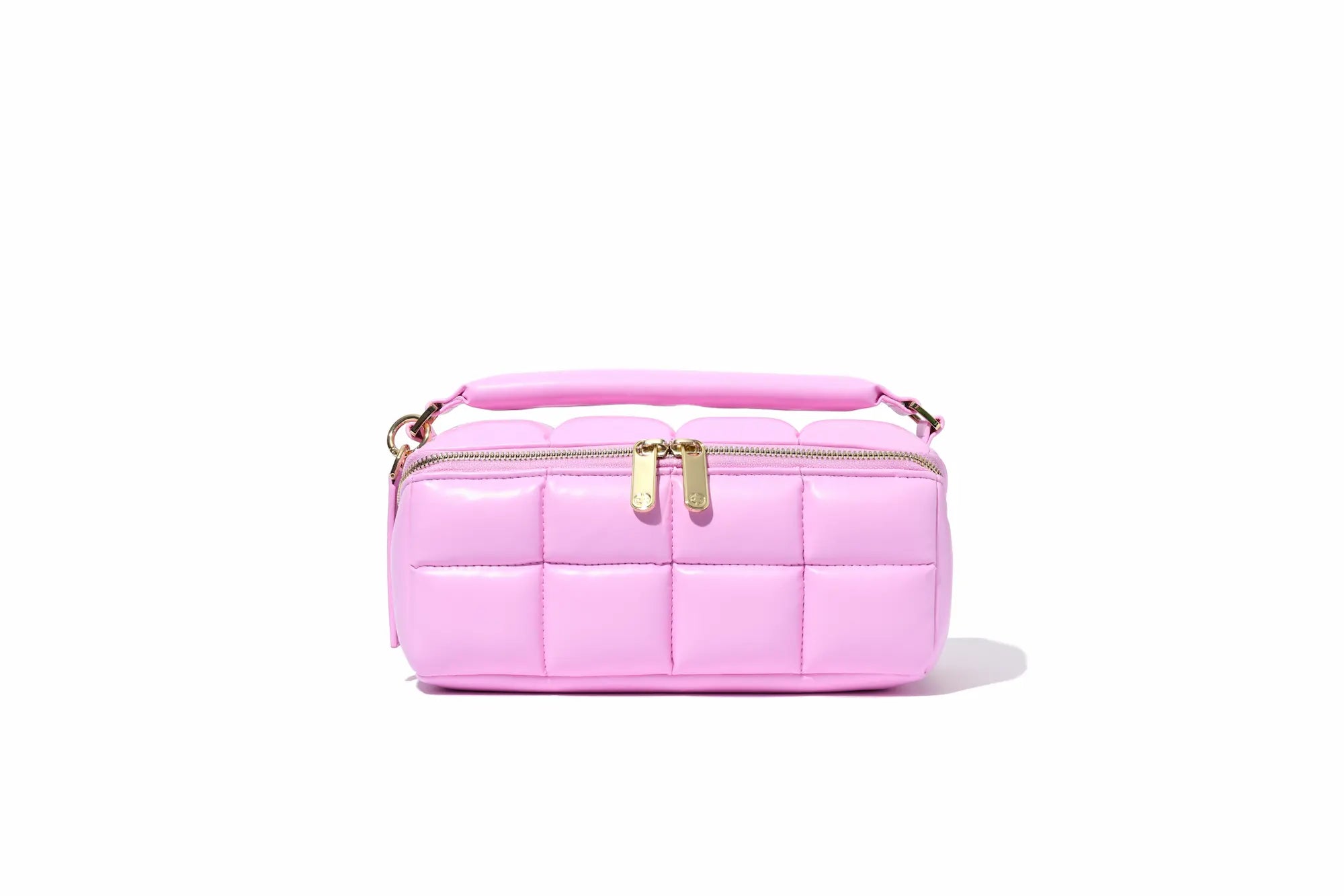 Pink Quilted Makeup Bag. Luxury Vegan Cosmetic Case, The HOMEE - ESTETIKA