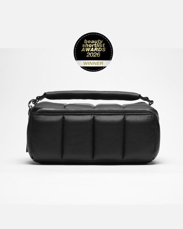 Black BIGEE Large Makeup Bag - Designer Cosmetic Case