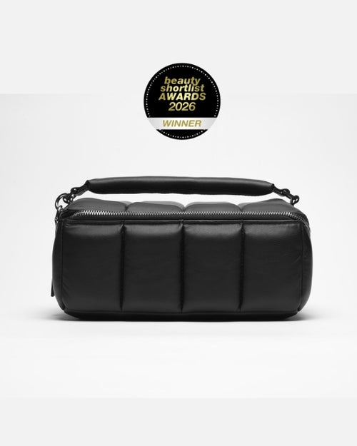Black BIGEE Large Makeup Bag - Designer Cosmetic Case