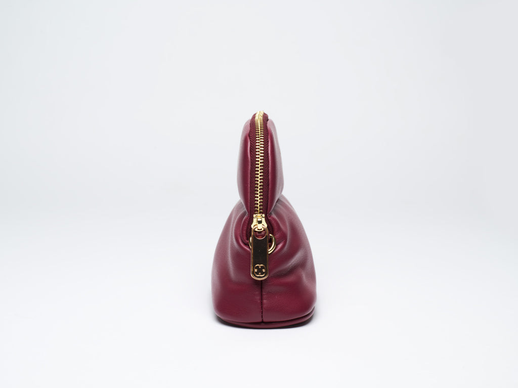 Burgundy MINEE Small Cosmetic Pouch
