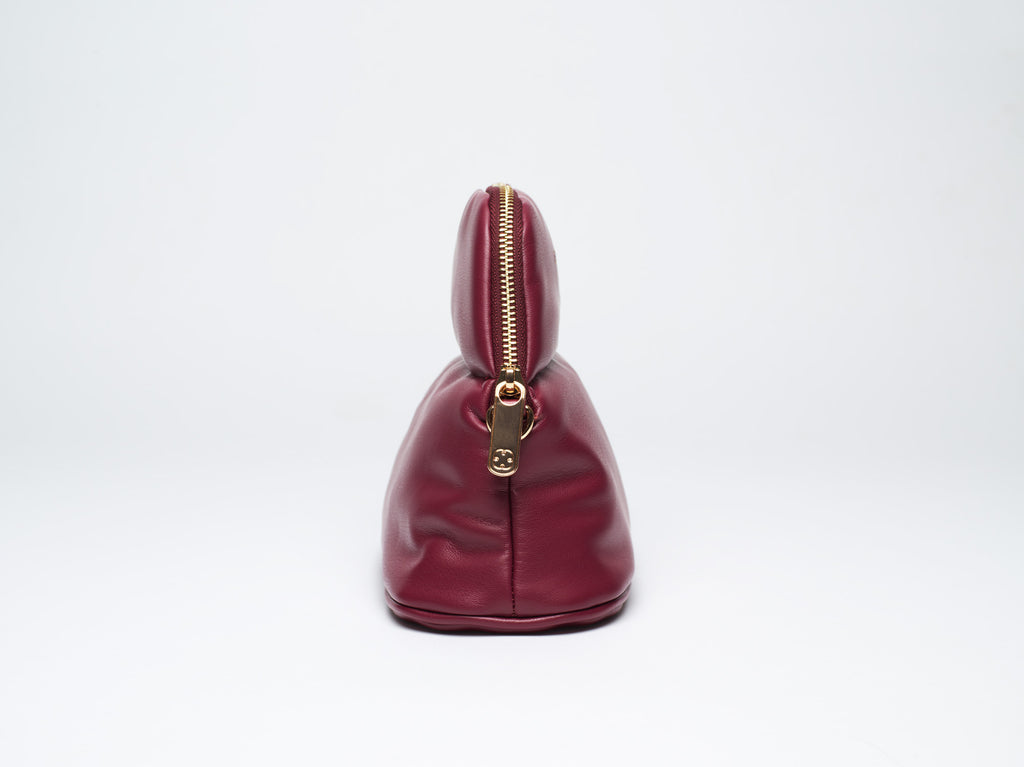 Burgundy MINEE Medium Cosmetic Pouch