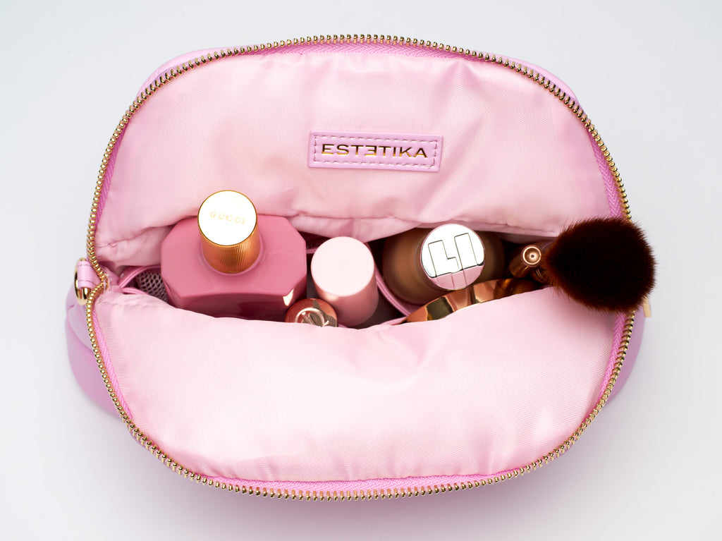 Pink MINEE Medium Cosmetic Pouch