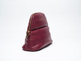 MINEE Large Makeup Bag - Burgundy Pouch