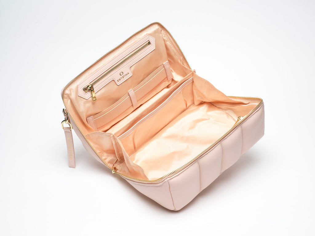 Blush Pink Makeup Bag & Large Travel Beauty Case - The BIGEE