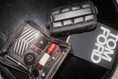 Black HOMEE Medium Makeup Bag - Designer Cosmetic Case - ESTETIKA