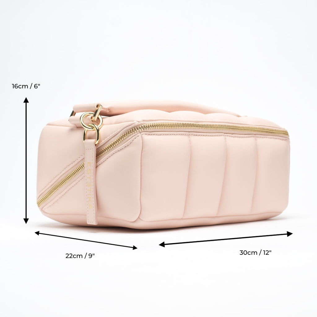 Blush Pink Makeup Bag & Large Travel Beauty Case - The BIGEE