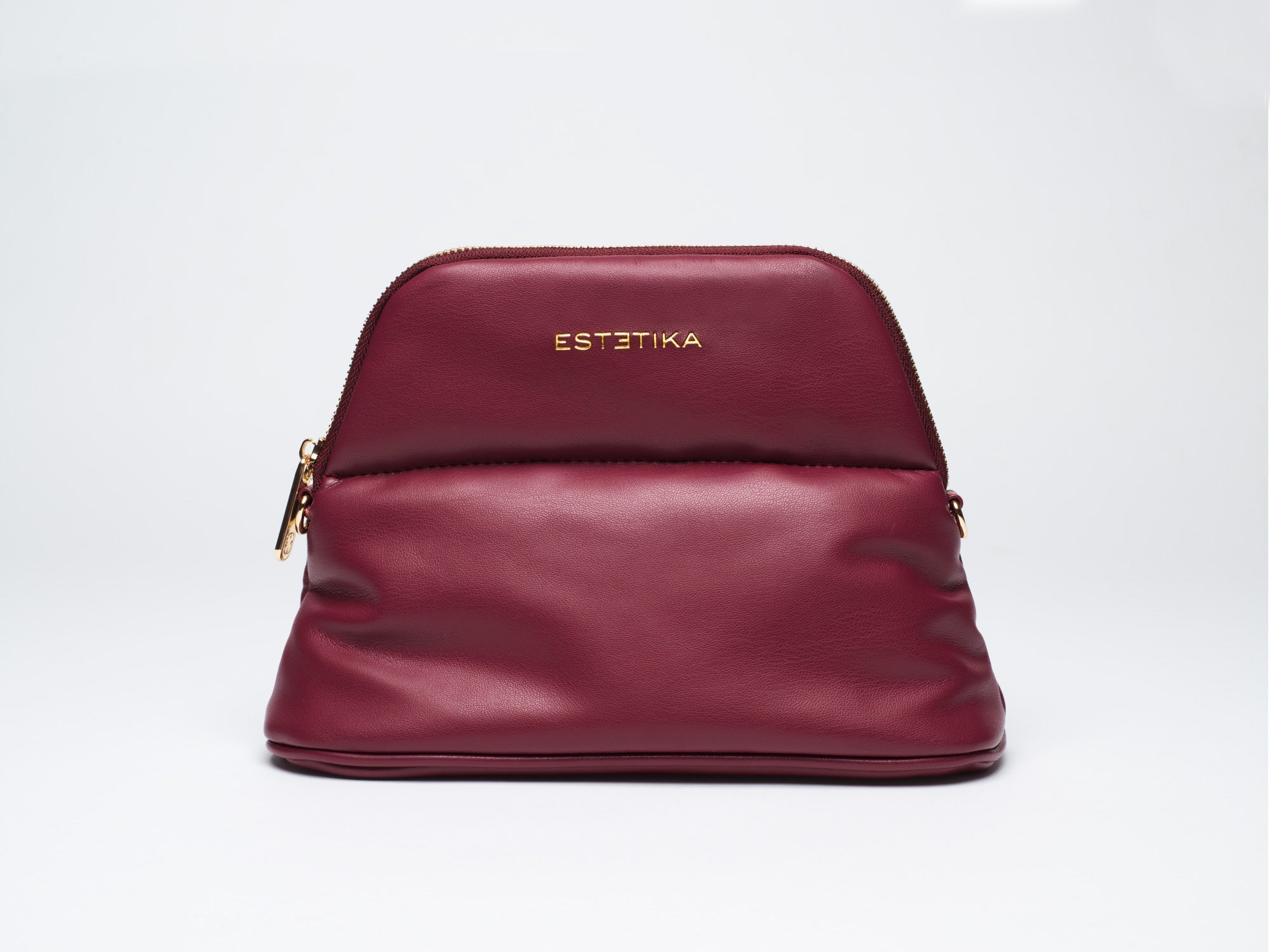 MINEE Medium Makeup Bag - Burgundy - ESTETIKA