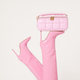 Pink HOMEE Medium Makeup Bag - Designer Cosmetic Case - ESTETIKA