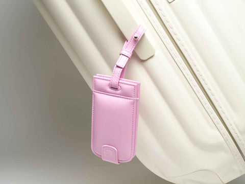 Pink Luggage Tag for Easy Travel Identification - ESTETIKA