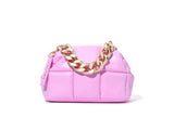 Pink Quilted Makeup Clutch - Luxury Designer Vegan Cosmetic Pouch, The BABEE - ESTETIKA
