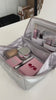 Silver Makeup Bag Set - Stylish Cosmetic Organiser Bundle HOMEE + BIGEE