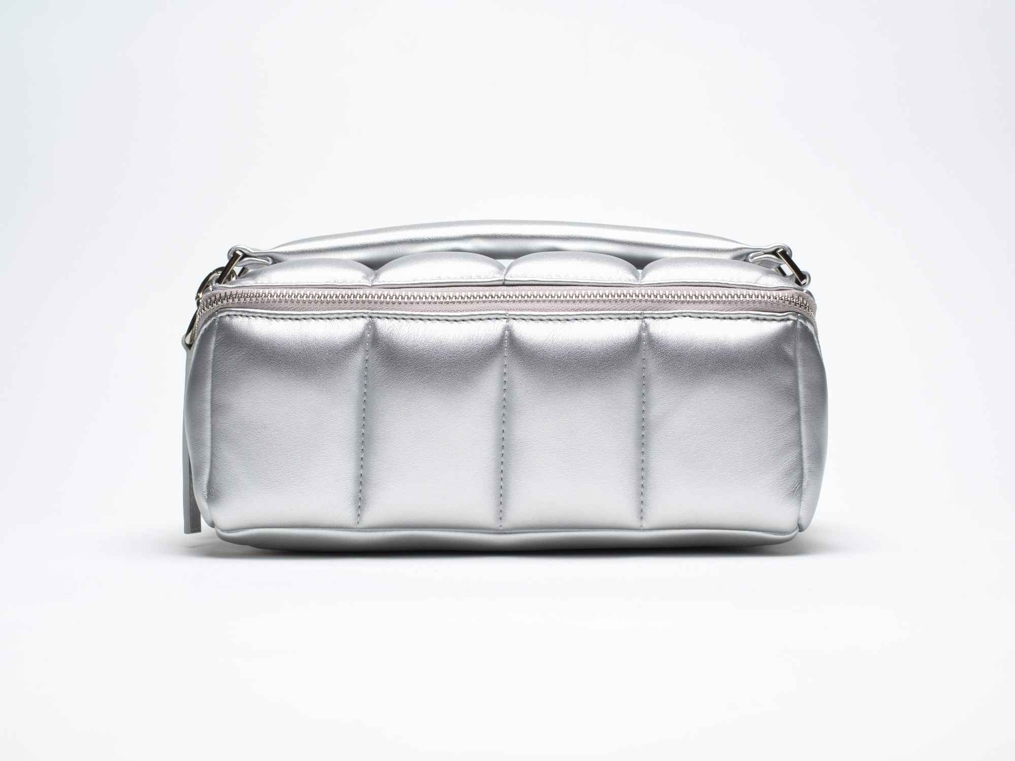 Silver Makeup Bag Set - Stylish Cosmetic Organiser Bundle HOMEE + BIGEE - ESTETIKA