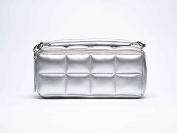 Silver Makeup Bag Set - Stylish Cosmetic Organiser Bundle HOMEE + BIGEE - ESTETIKA